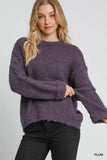 Boucle Sweater - Plum (L-2X)