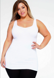Reversible Round or V-Neck Stretch Tank - Plus (Multiple Colors)