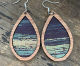 Small Wood Teardrop Earrings - Multiple Styles