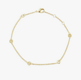 Milky Way Disc Chain Bracelet - Gold