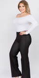Yelete Mid-Rise Bootcut Jegging - Nearly Black (S, 3XL)