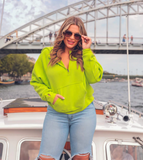 Hooded Quarter Zip Pullover - Multiple Colors (L-2XL)