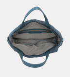 Quilted Nylon Tote w/ Pouch - Gray