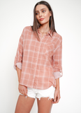 Lightweight Plaid - Dusty Coral/Ivory (M)