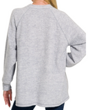 Brushed Hacci Henley Shirt (S/M - 2X/3X)
