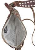 Seabeco Leather Hand-tooled Wristlet or Crossbody Bag