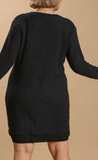 Sweater Dress - Black (S, M, XL-2X)
