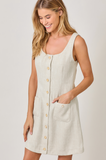 Sleeveless Boucle Dress (S-L)