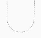 Small Ball-Chain Necklace - Silver