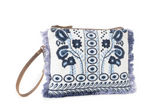 Mynora Sky Embroided Wristlet Pouch
