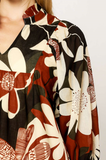 Abstract Floral A-Line Dress (S-L)