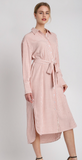 Striped Shirt Dress (S-L)