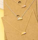 Small Mountain Necklace - Gold/Silver or Silver/Gold
