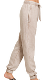 Acid Wash Jogger Sweatpants - Ash Mocha (S-XL)