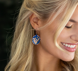 Indigo Leaf Earrings