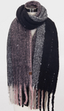 CC Vertical Multi Color Wide Stripe Scarf - Multiple Colors
