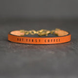 Inspirational Leather Bracelets (Multiple Sayings and Colors)