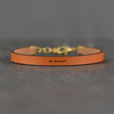 Inspirational Leather Bracelets (Multiple Sayings and Colors)