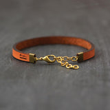Inspirational Leather Bracelets (Multiple Sayings and Colors)