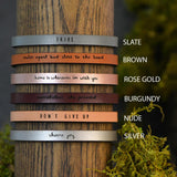 Inspirational Leather Bracelets (Multiple Sayings and Colors)
