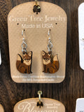 Fox Earrings - Tangerine