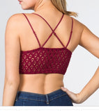 Crochet Lace Bralette (Multiple Colors) (S-XXL)