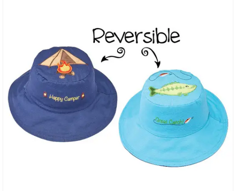 Reversible Kids' Sun Hat - Tent / Bass