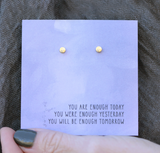 Quote Card Earrings & Necklaces (Multiple Sayings)