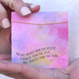 Quote Card Earrings & Necklaces (Multiple Sayings)