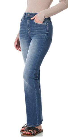 Zenana Mid-Rise Straight Leg Jeans (24, 25, 28-31)