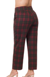 Plaid Pull-On Stretch Dress Pants (S-3X)