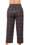Plaid Pull-On Stretch Dress Pants (S-3X)