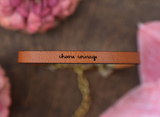 Inspirational Leather Bracelets (Multiple Sayings and Colors)