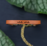 Inspirational Leather Bracelets (Multiple Sayings and Colors)