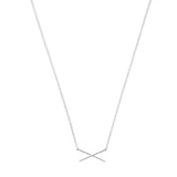 X Bar Necklace - Gold or Silver