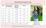 Daisy Print Long Sleeve Top (S-3XL)