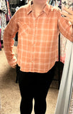 Lightweight Plaid - Dusty Coral/Ivory (S, M)