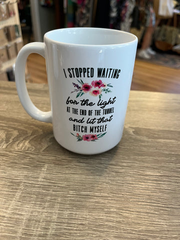 Stopped Waiting For The Light Mug