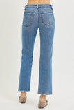 Mid-rise Ankle Straight Jeans (1/25-15/32)