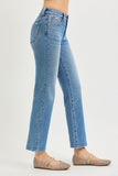Mid-rise Ankle Straight Jeans (1/25-15/32)