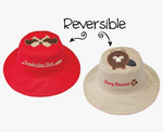 Reversible Kids' Sun Hat - Canoe/Beaver (Multiple Sizes)