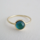Mini Mood Ring - Silver or Gold (6-9)