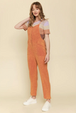 Mineral Washed Overalls - Tangerine (M, L)