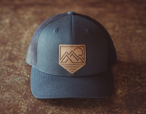 Pine Badge, Sunset Badge or Mountain Badge Cap (Multiple Colors)