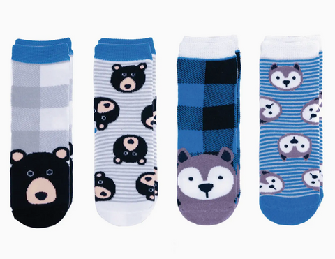 Black Bear / Wolf - Cabin Socks