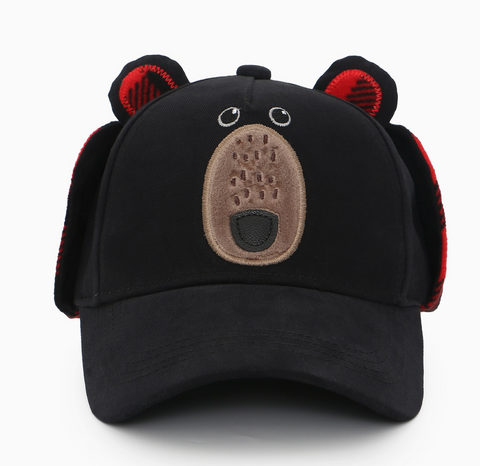 3D Black Bear Cap