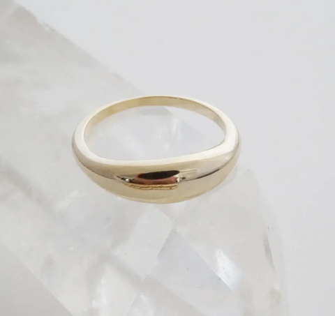 Dome Ring - Gold or Silver (Sizes 6 & 7)