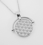 Flower of Life Pendant - Gold or Silver