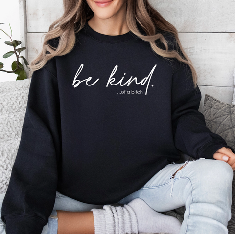 Be Kind Sweatshirt - Black (S, L)