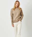 Stripe Dolman Sleeve Sweater - Ash Latte (S-L)